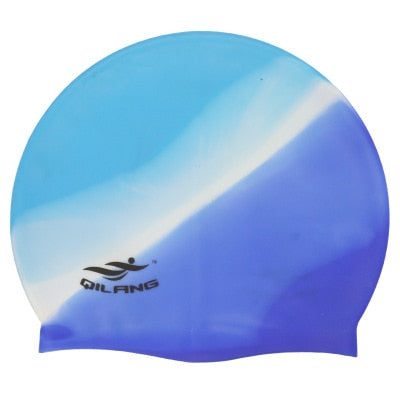 2020 Swimming Cap Silicone Women Men Waterproof Plus Size Colorful Adult Long Hair Sports High Elastic Adults Swim Pool Hat