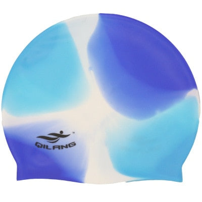 2020 Swimming Cap Silicone Women Men Waterproof Plus Size Colorful Adult Long Hair Sports High Elastic Adults Swim Pool Hat