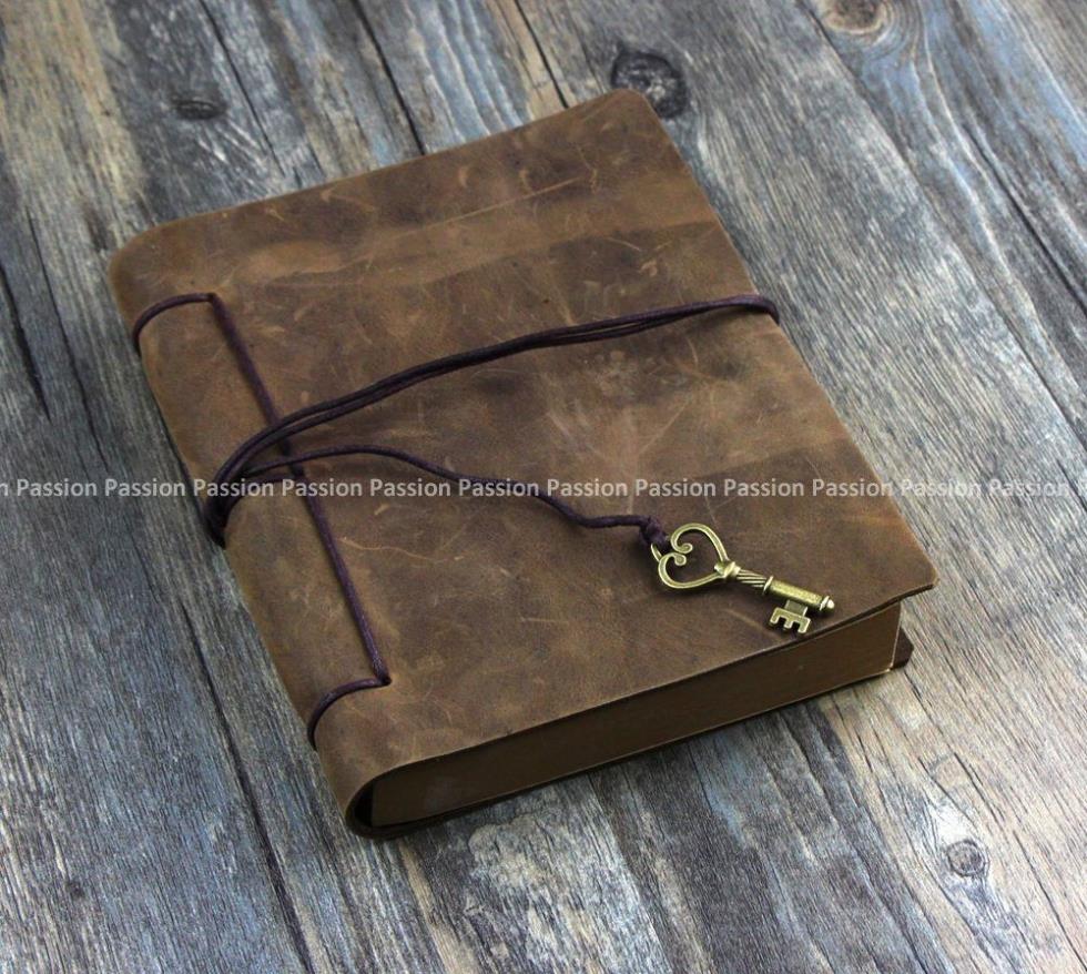Diary Journals notebook genuine leather Binder Sketchbook vintage Planner A5 Travel note book stationary school office supplies