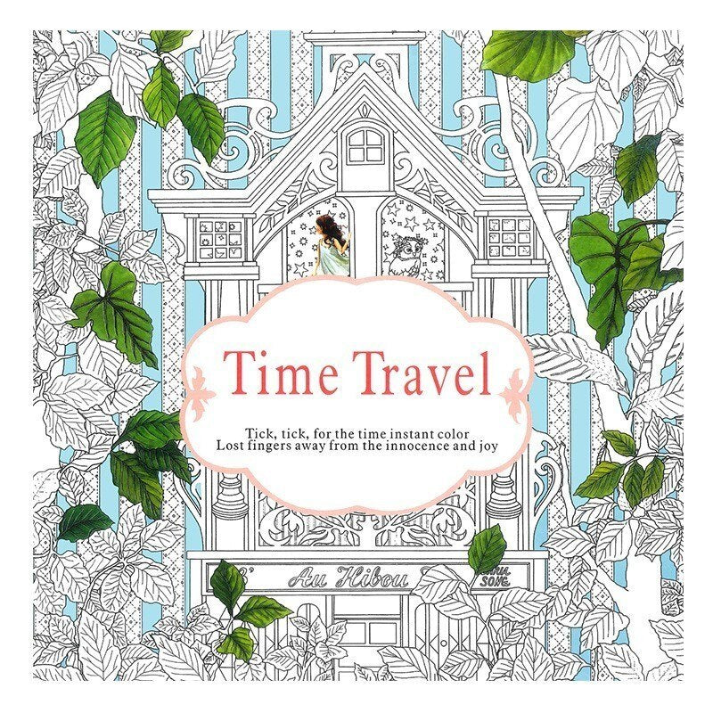 1 Piece 24 Pages Relieve Stress Colored Paint Drawing Book For Children Adult Artist Kill Time Coloring Painting Book 03162