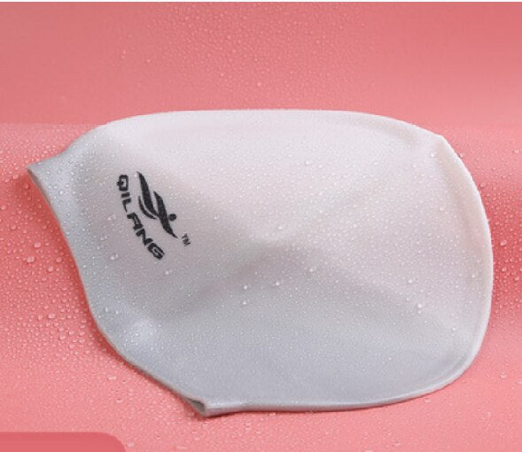 2020 Swimming Cap Silicone Women Men Waterproof Plus Size Colorful Adult Long Hair Sports High Elastic Adults Swim Pool Hat