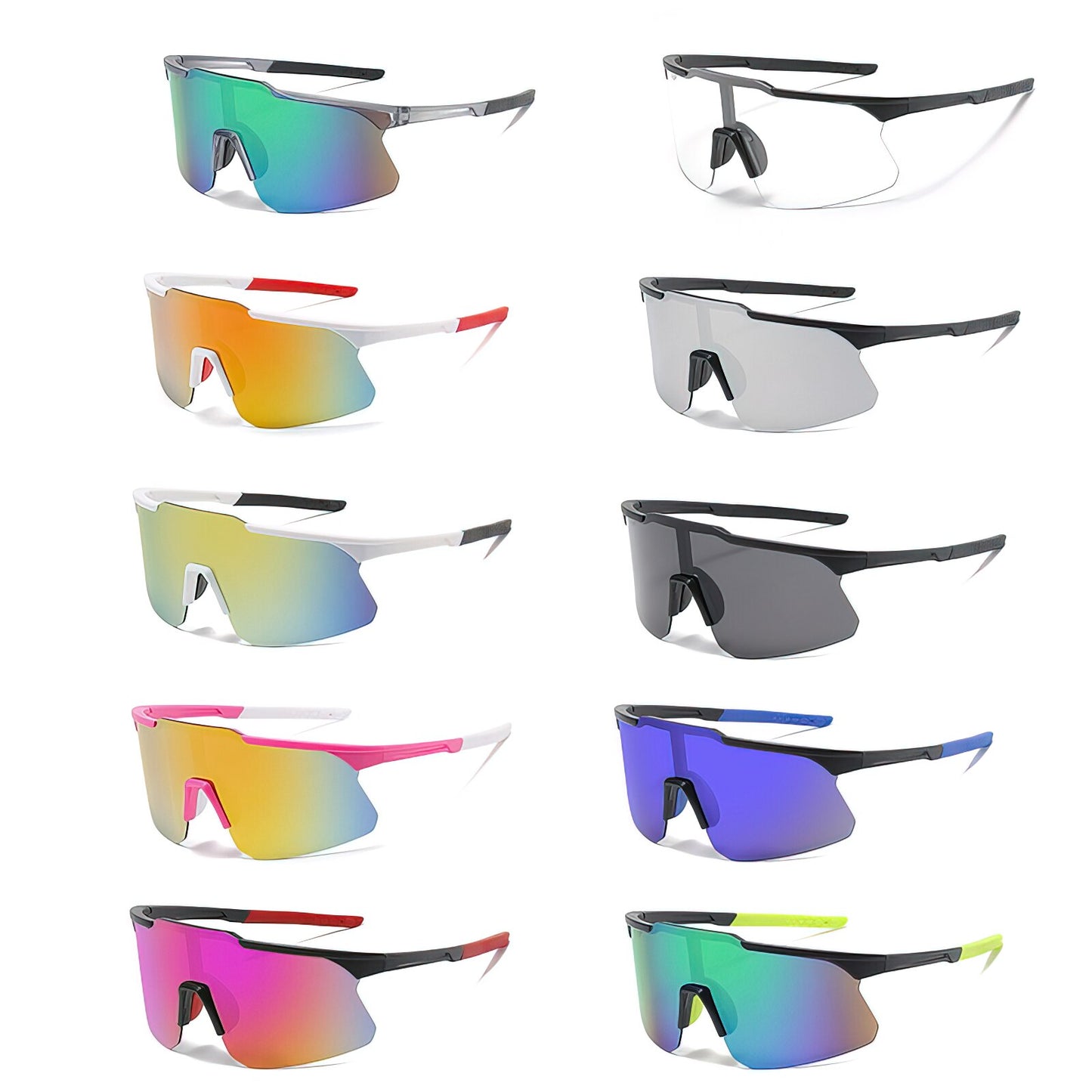 JSJM 2022 New Outdoor Anti-Wind Cycling Sunglasses Eyewear Colorful Sports Sun Glasses Riding Bicycle Glasses Men Women UV400