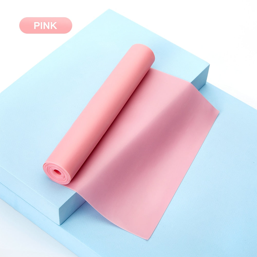 Yoga Pilates Stretch Resistance Band Elastic Bands for Fitness Exercise Fitness Equipment Natural Rubber Gym Dropshipping