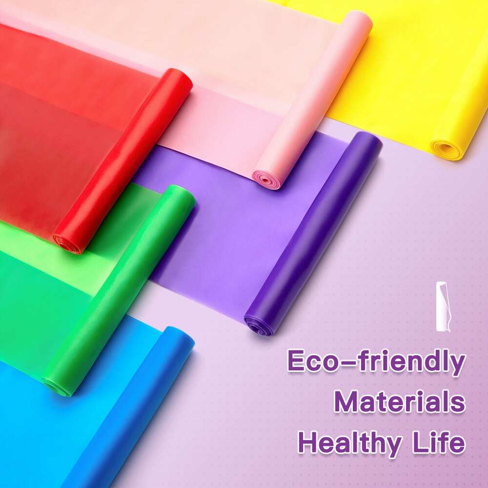 Yoga Pilates Stretch Resistance Band Elastic Bands for Fitness Exercise Fitness Equipment Natural Rubber Gym Dropshipping