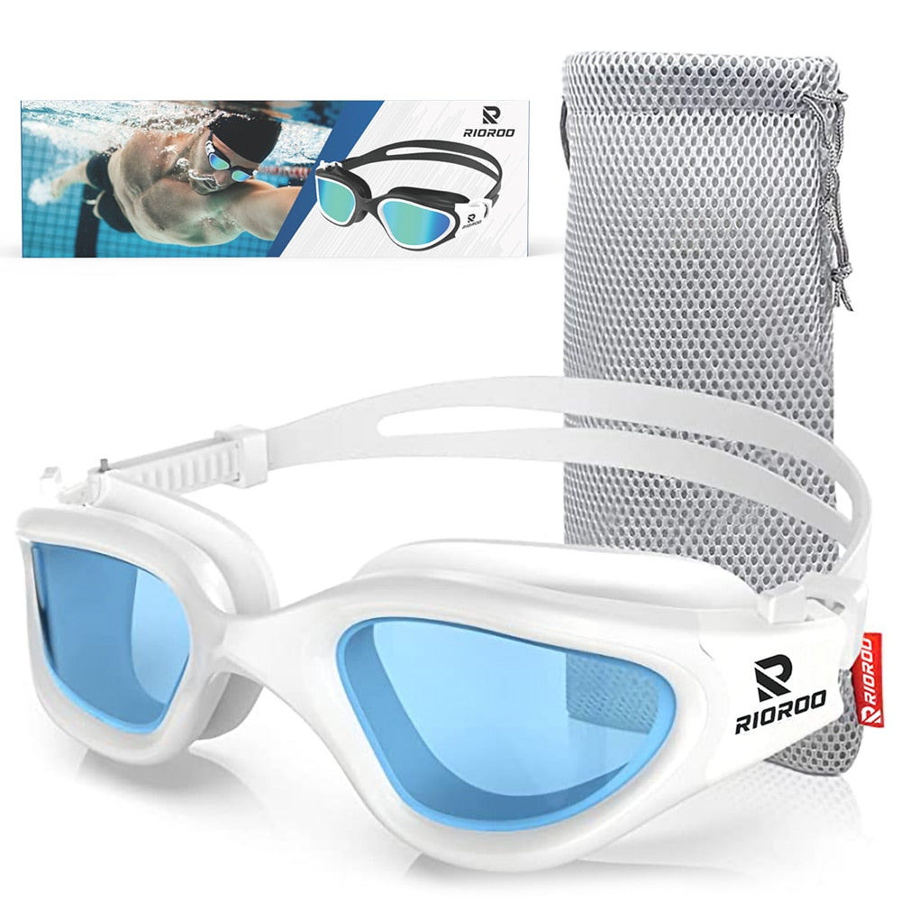 Adults Swimming Glasses Polarized Swim Goggles for Anti Fog/No Leak/Clear Wide Vision/UV Protection/Professional Pool Open Water