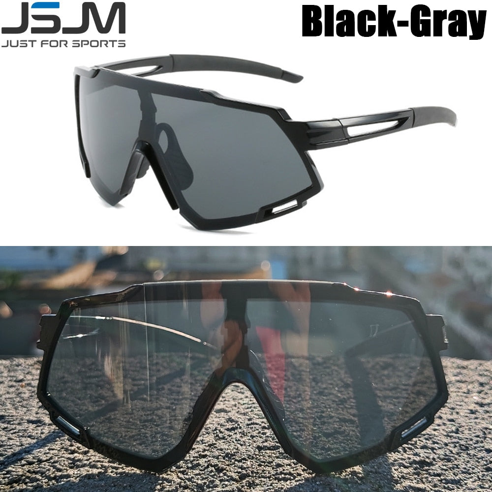 JSJM 2022 New Cycling Glasses 2022 Outdoor Sports Bike Eyewear Men Women Mountain MTB Bicycle UV400 Sunglasses Riding Goggles
