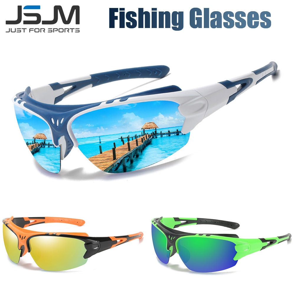 JSJM 2022 New Fashion Polarized Sunglasses Men Cycling Fishing Glasses Outdoor Sports UV400 Protection Sun Glasses Eyewear Male