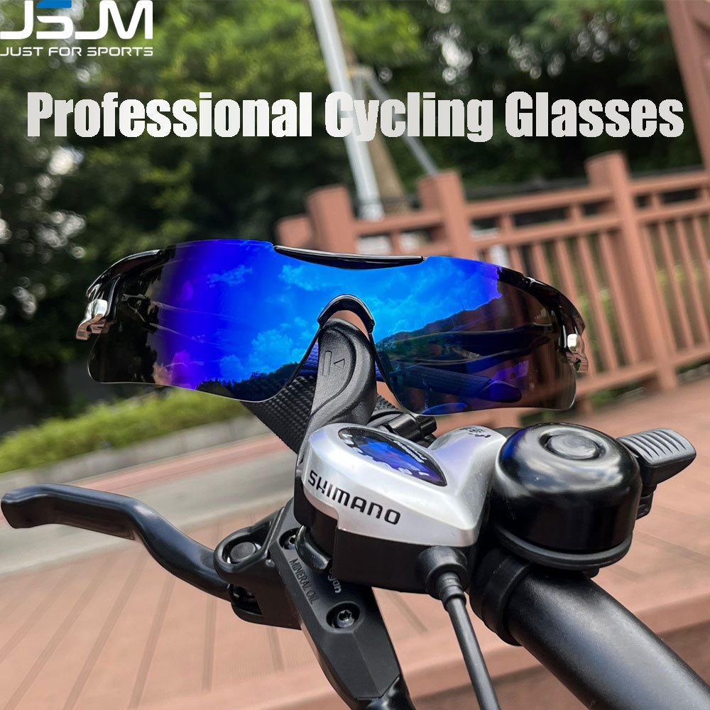 JSJM Outdoor Sports Glasses Cycling Sunglasses Men Women Bike Eyewear MTB Cycling Riding Bicycle Sun Glasses Goggles Gafas UV400