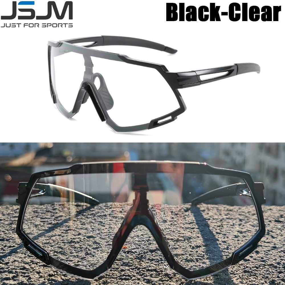 JSJM 2022 New Cycling Glasses 2022 Outdoor Sports Bike Eyewear Men Women Mountain MTB Bicycle UV400 Sunglasses Riding Goggles