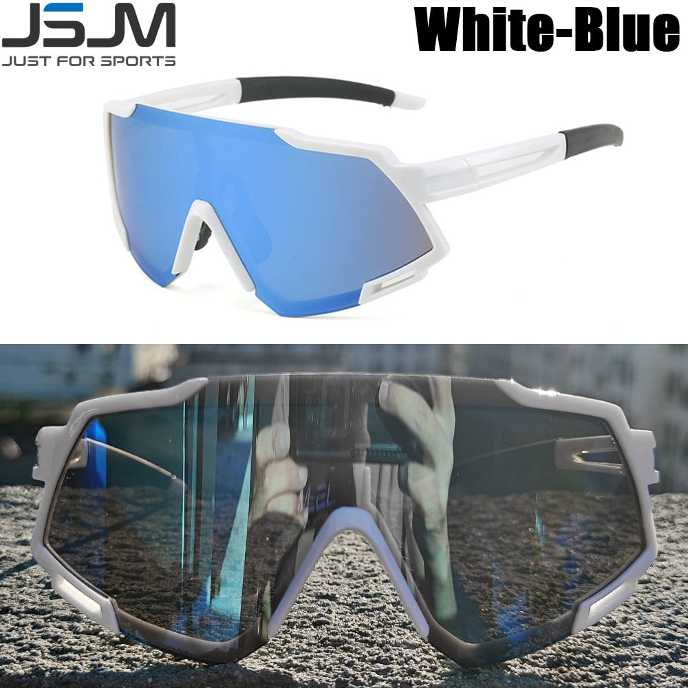 JSJM 2022 New Cycling Glasses 2022 Outdoor Sports Bike Eyewear Men Women Mountain MTB Bicycle UV400 Sunglasses Riding Goggles
