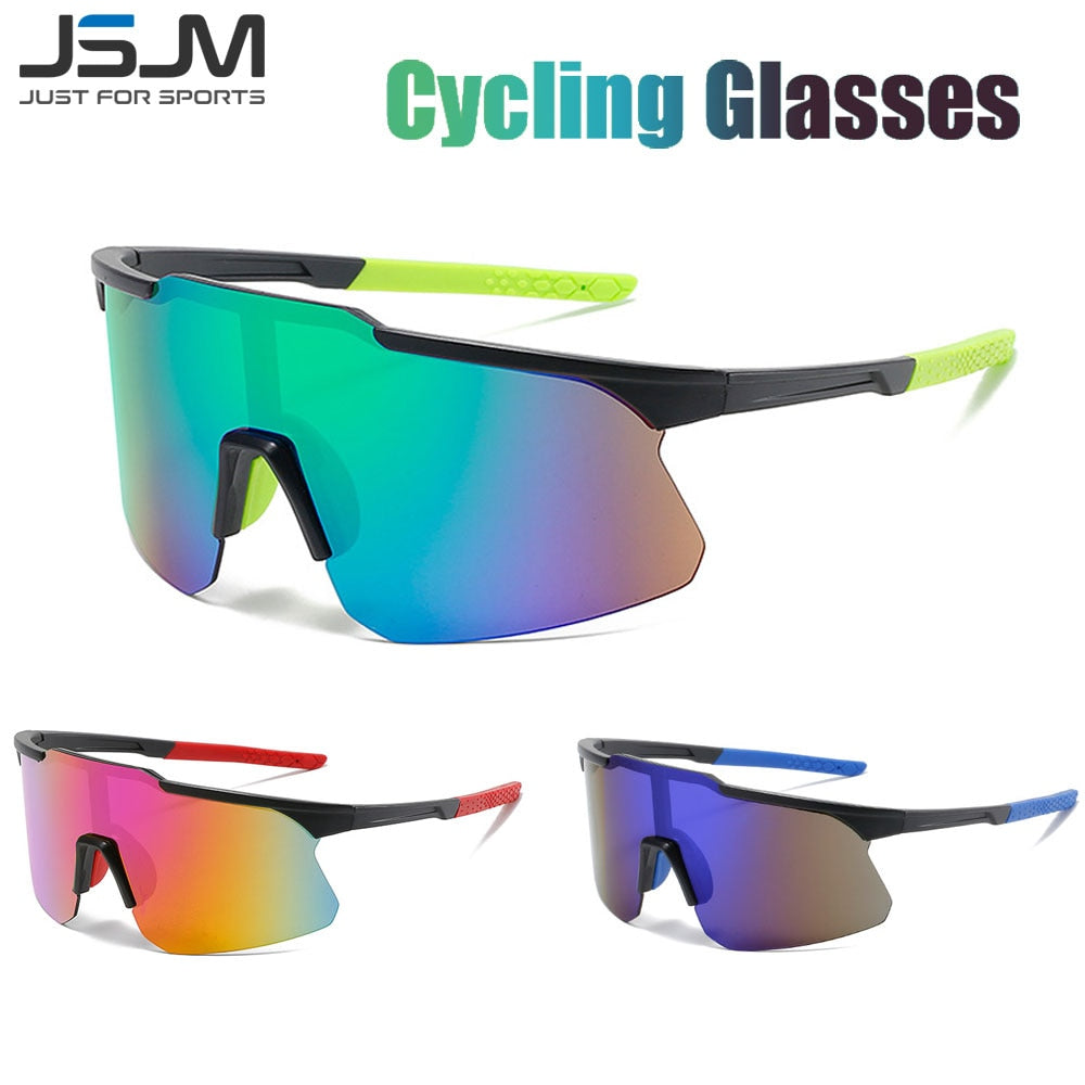 JSJM 2022 New Outdoor Anti-Wind Cycling Sunglasses Eyewear Colorful Sports Sun Glasses Riding Bicycle Glasses Men Women UV400