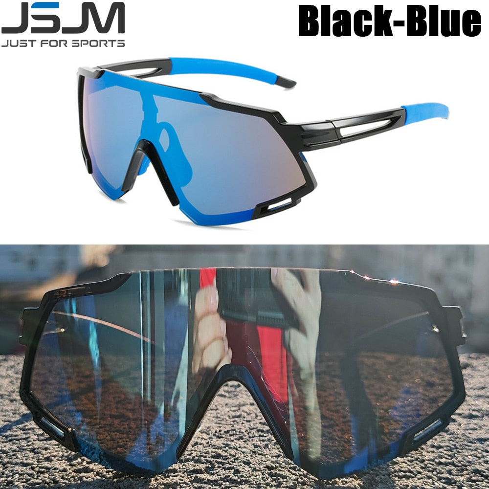 JSJM 2022 New Cycling Glasses 2022 Outdoor Sports Bike Eyewear Men Women Mountain MTB Bicycle UV400 Sunglasses Riding Goggles