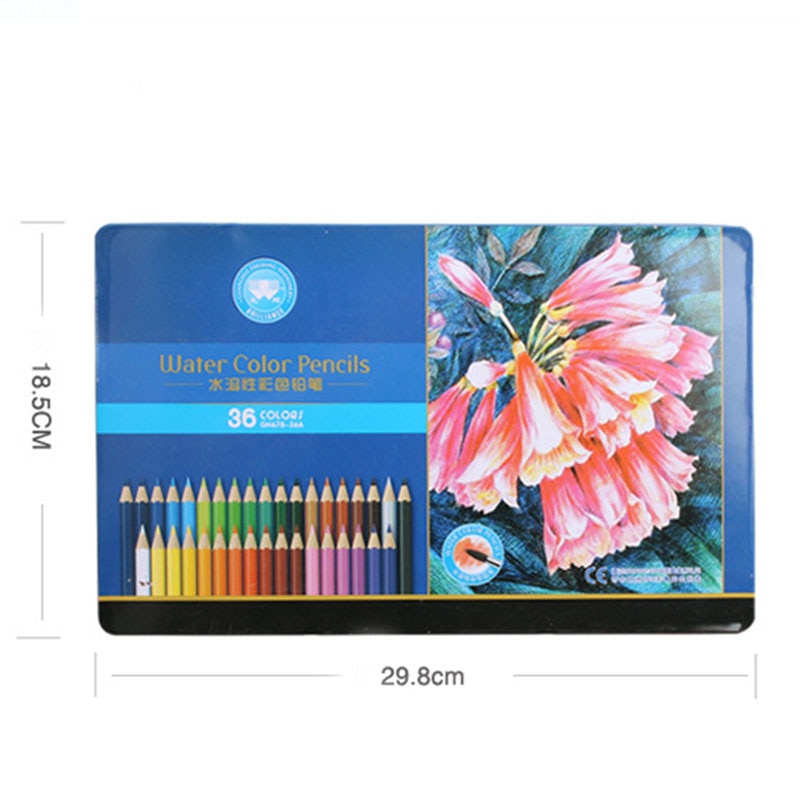 36pcs/Set Creative Upscale Gift For Kids 36 Colors Fashion Wooden Colored Pencils Set Painting Graffiti Mark Tool Sketch Pencils