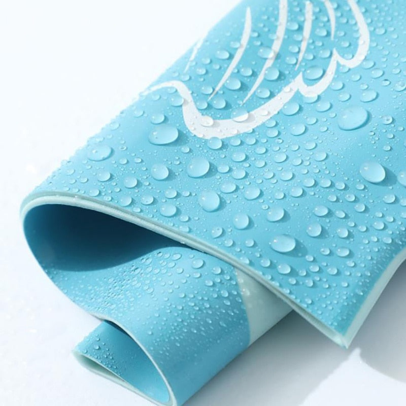 Children Swimming Caps Boys Girls Silicone Swim Pool Cap Waterproof Ear Protect Kids Cartoon Diving Hat for Water Sport