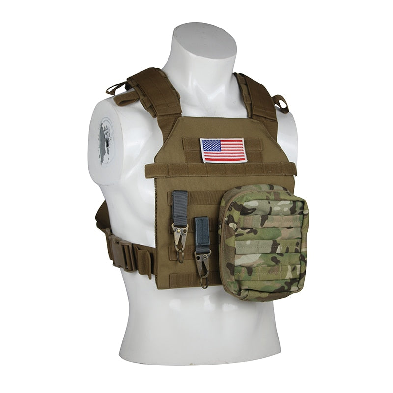 Military Tactical Vest Airsoft  Hunting Vests Molle Plate Carrier Vest Outdoor CS Protective Training Vest Military Equipment