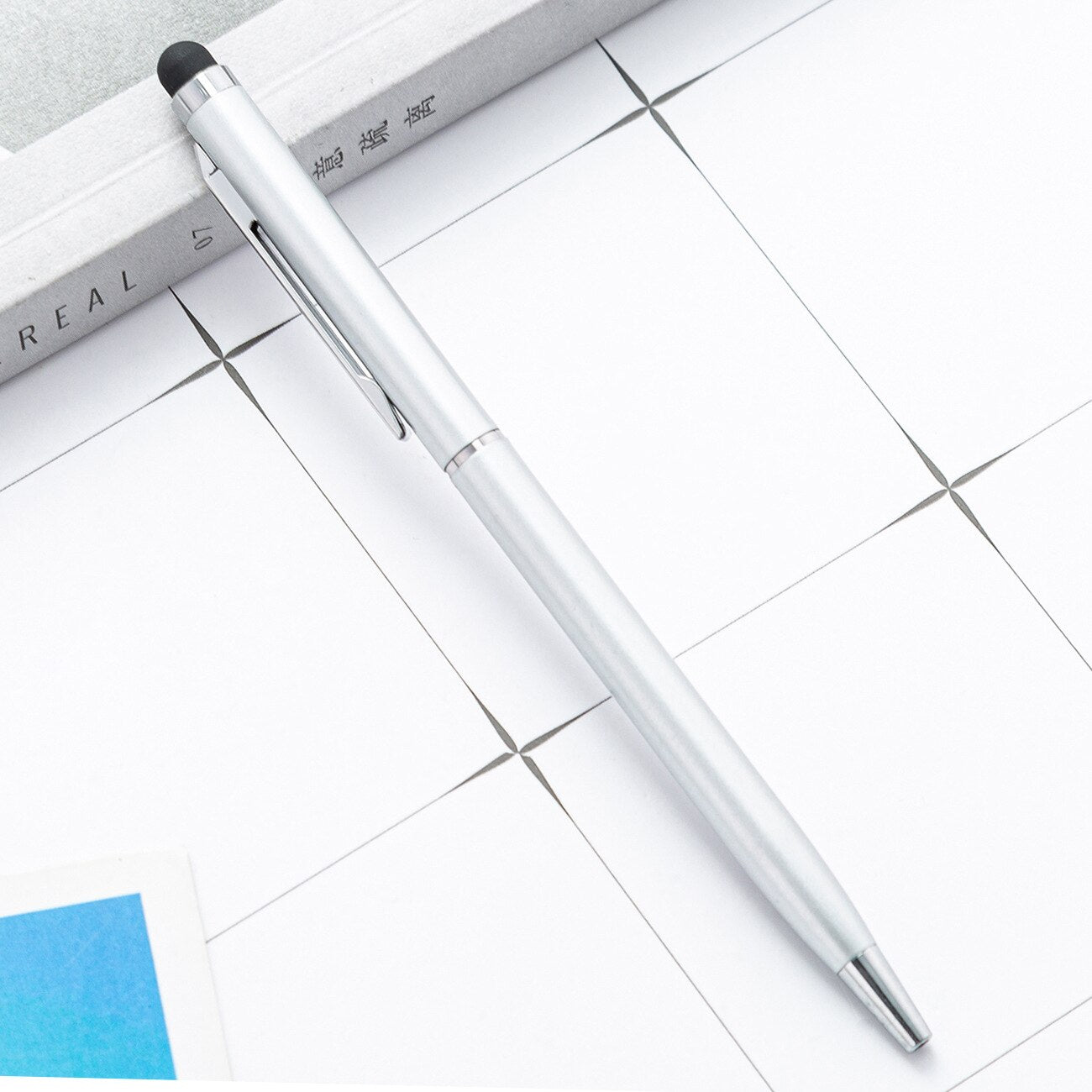 1pcs Fashion Metal Touch Screen Ballpoint Pen Luxurious Business Gift Office Stationery Supplies Practical Writing Pen