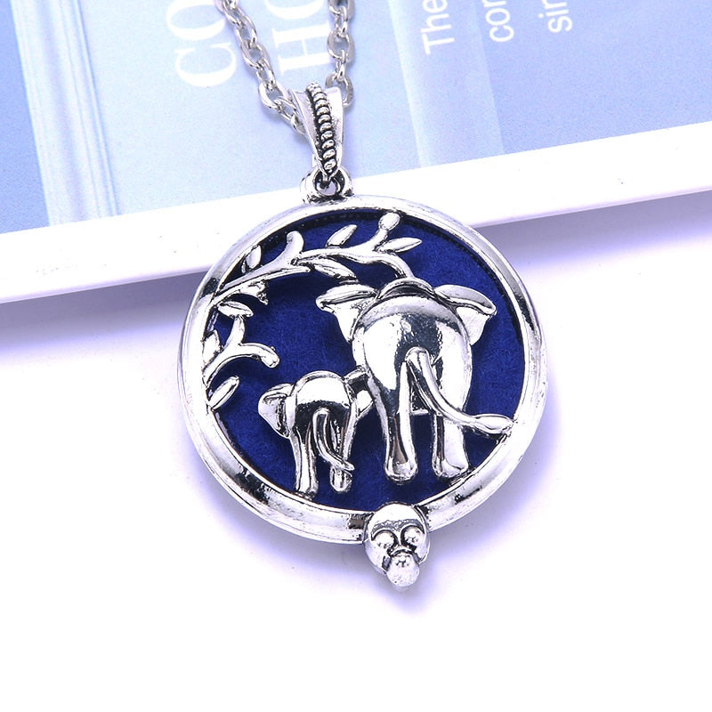 1pcs Aroma Diffuser Necklace Open Antique Vintage Lockets Pendant Perfume Essential Oil Aromatherapy Locket Necklace With Pads