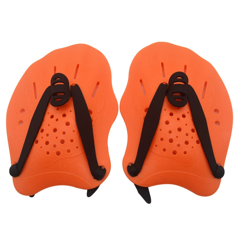 Swimming Paddles Training Adjustable Hand Webbed Gloves Pad Fins Flippers For Men Women Kids
