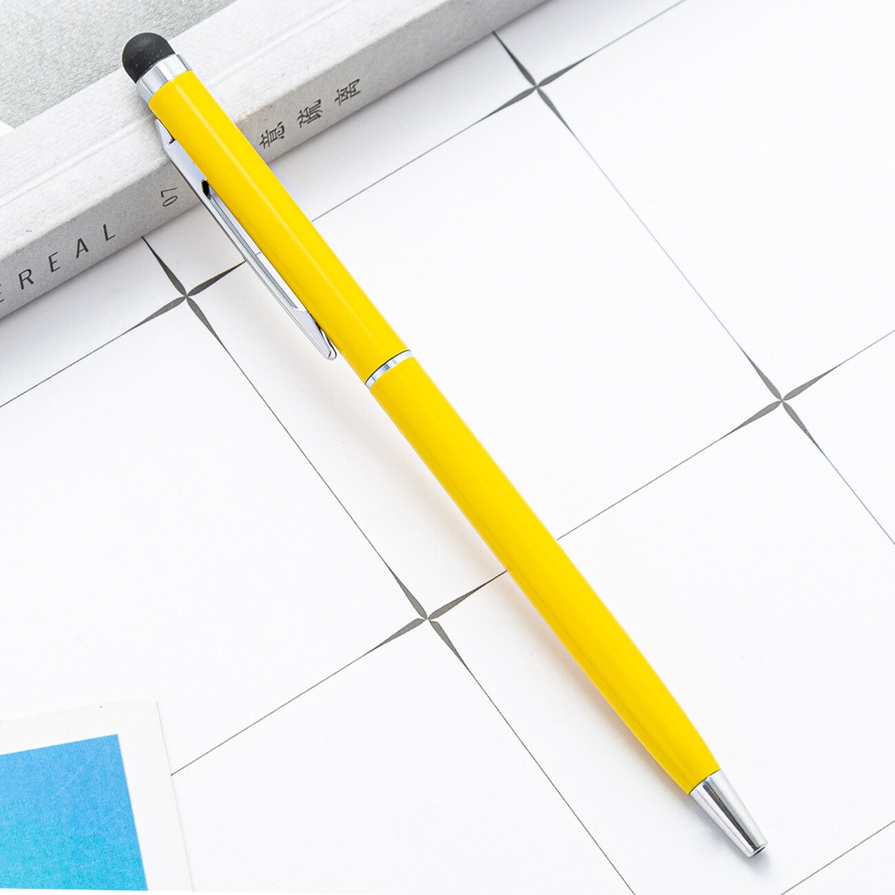 1pcs Fashion Metal Touch Screen Ballpoint Pen Luxurious Business Gift Office Stationery Supplies Practical Writing Pen