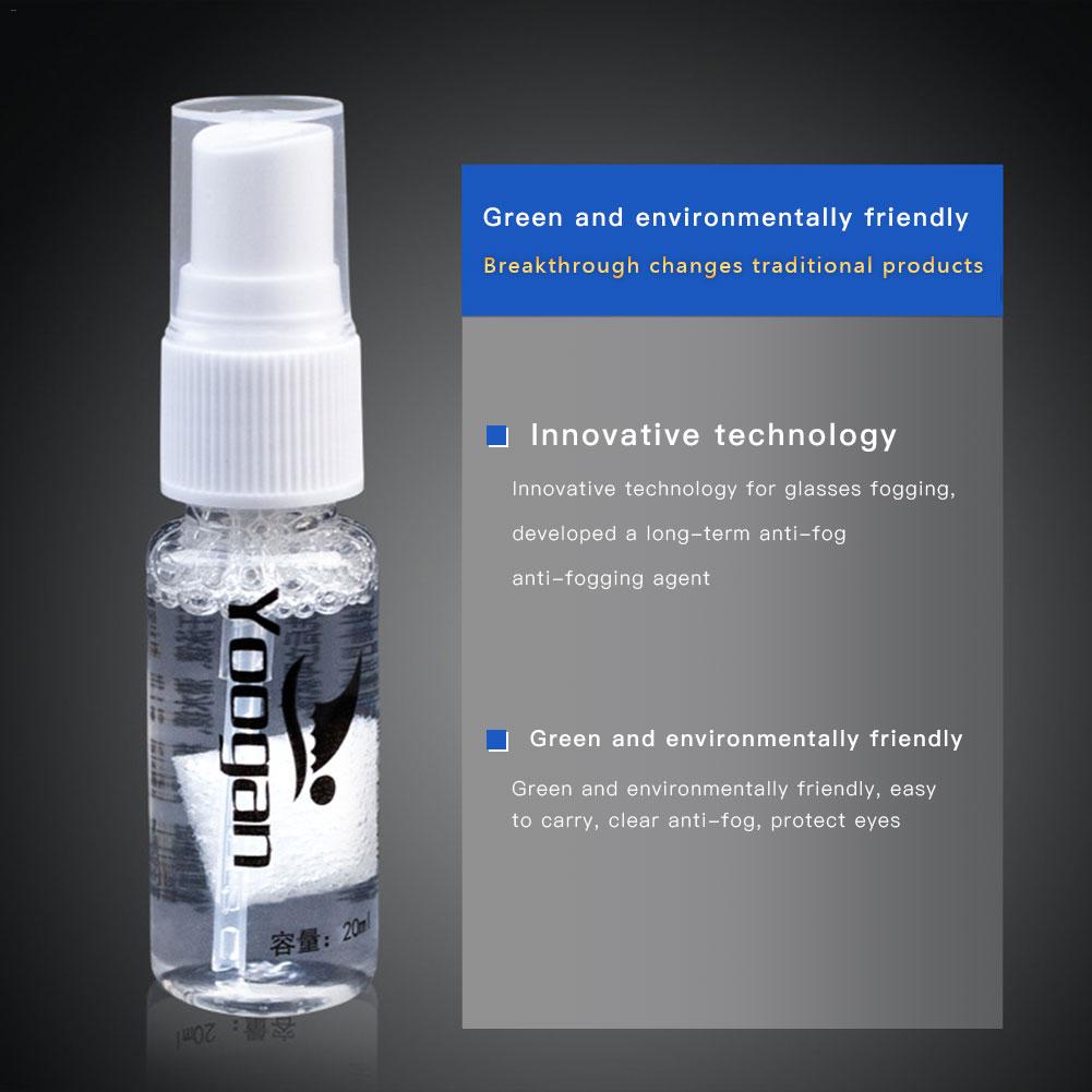 20ml Anti-Fog Spray Eyeglass Lens Anti-fogging For Diving Goggles Solid Antifogging Liquid Swimming Goggles Mist Eliminator