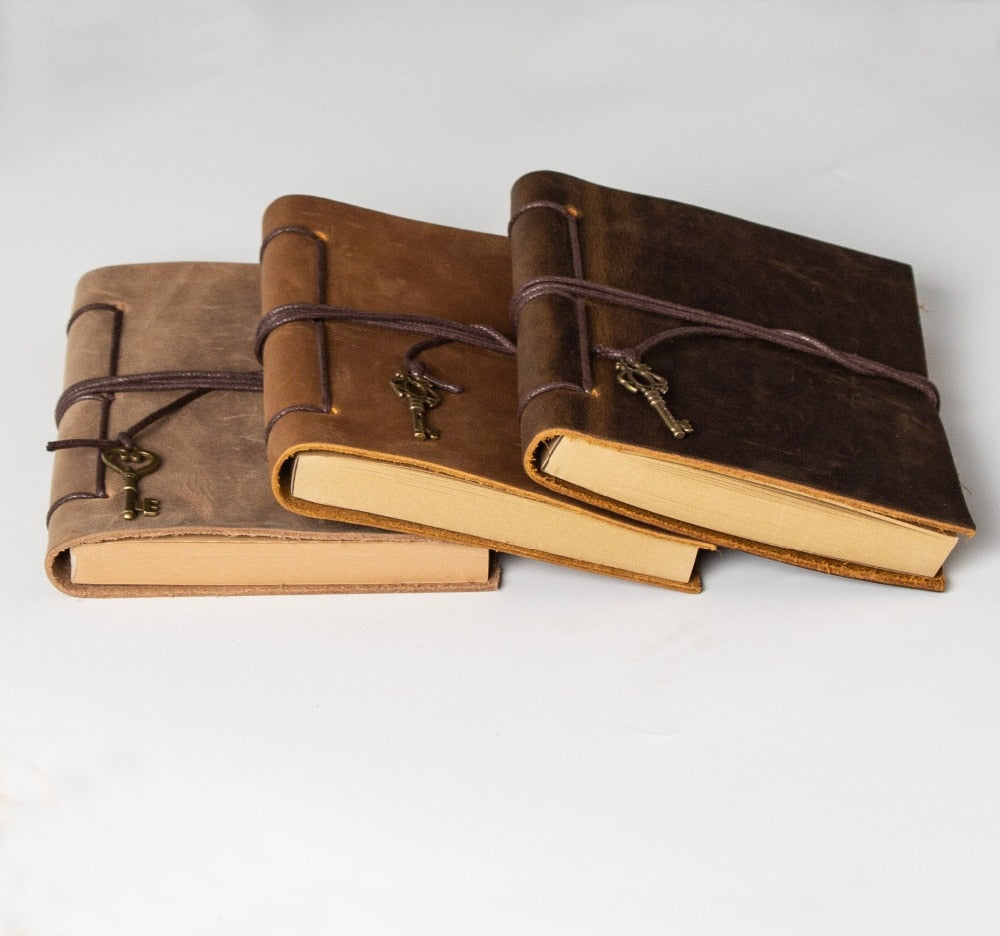 Diary Journals notebook genuine leather Binder Sketchbook vintage Planner A5 Travel note book stationary school office supplies
