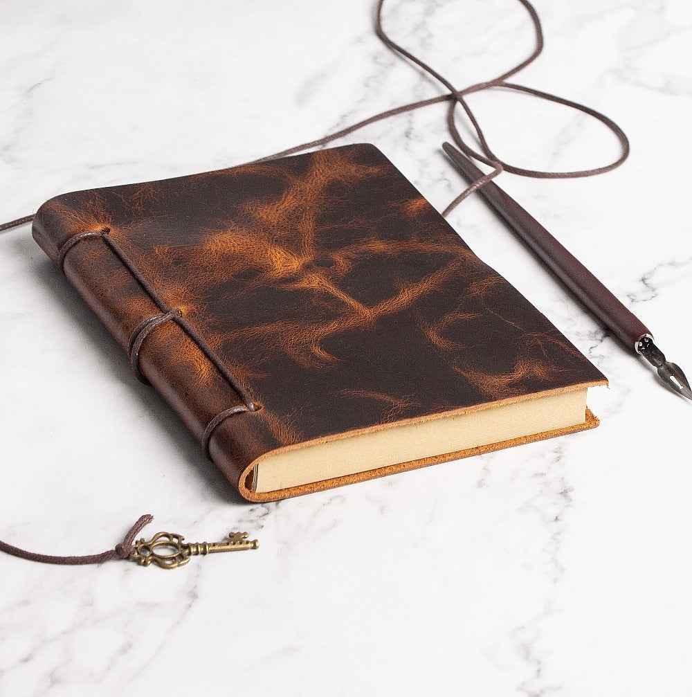 Diary Journals notebook genuine leather Binder Sketchbook vintage Planner A5 Travel note book stationary school office supplies