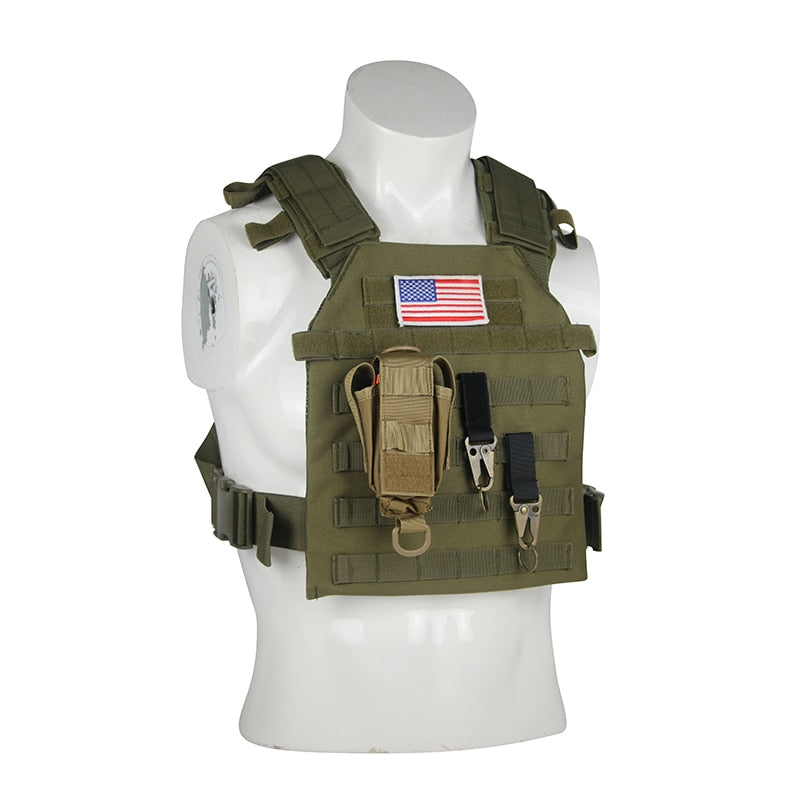 Military Tactical Vest Airsoft  Hunting Vests Molle Plate Carrier Vest Outdoor CS Protective Training Vest Military Equipment