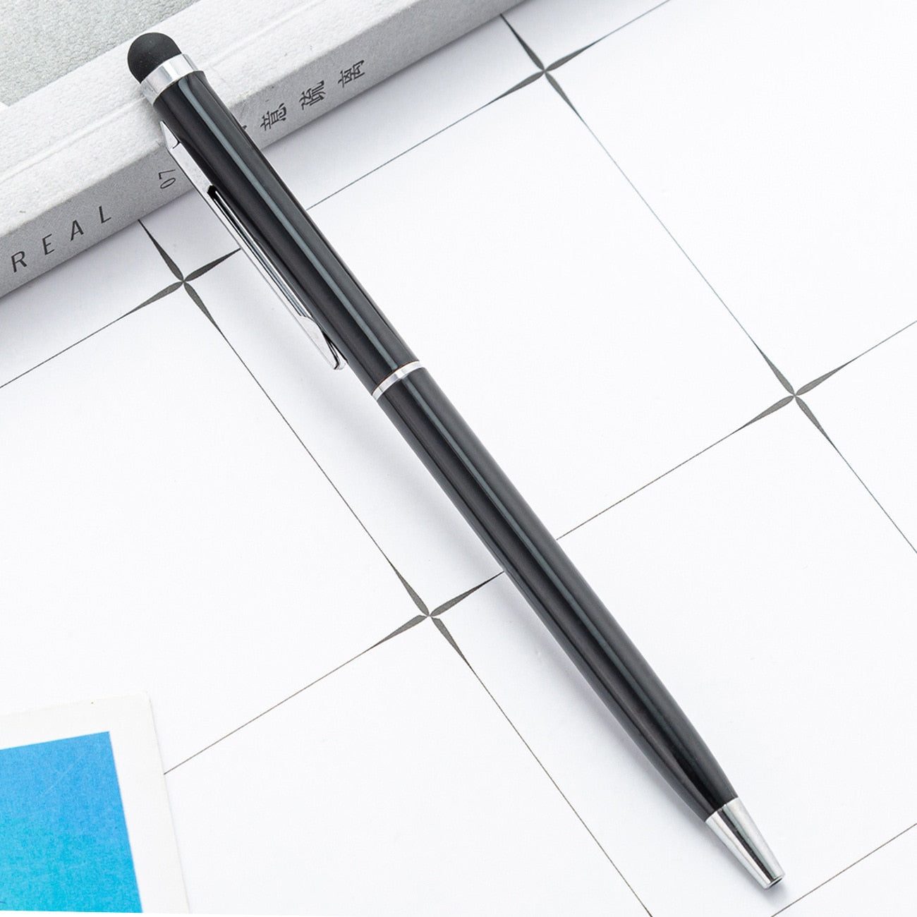 1pcs Fashion Metal Touch Screen Ballpoint Pen Luxurious Business Gift Office Stationery Supplies Practical Writing Pen