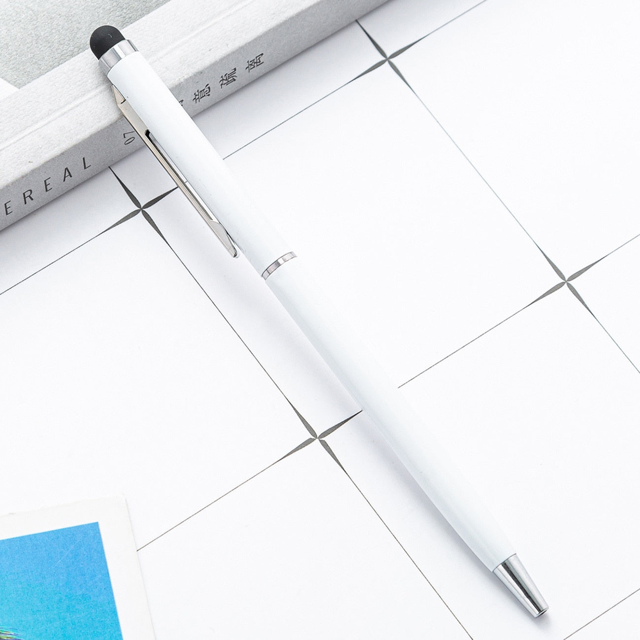 1pcs Fashion Metal Touch Screen Ballpoint Pen Luxurious Business Gift Office Stationery Supplies Practical Writing Pen