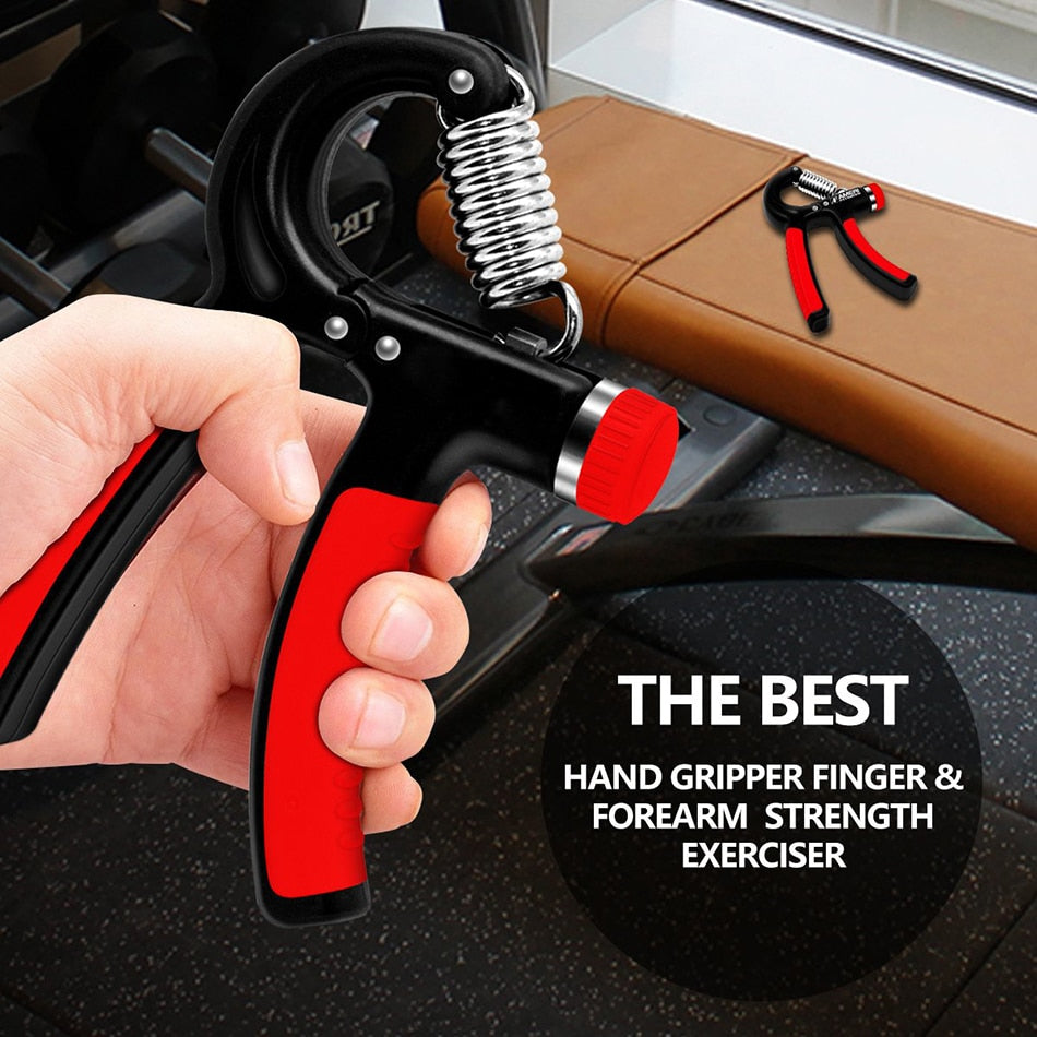 WorthWhile 5-60Kg Gym Fitness Hand Grip Men Adjustable Finger Heavy Exerciser Strength for Muscle Recovery Hand Gripper Trainer