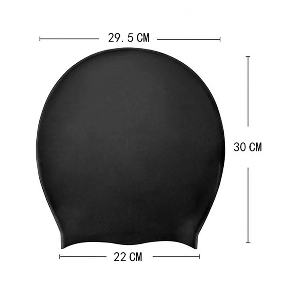 New 2022 Protect Ears Long Hair Sports Swim High Elasticity Silicone Swimming Waterproof Swim Hat for Long Hair