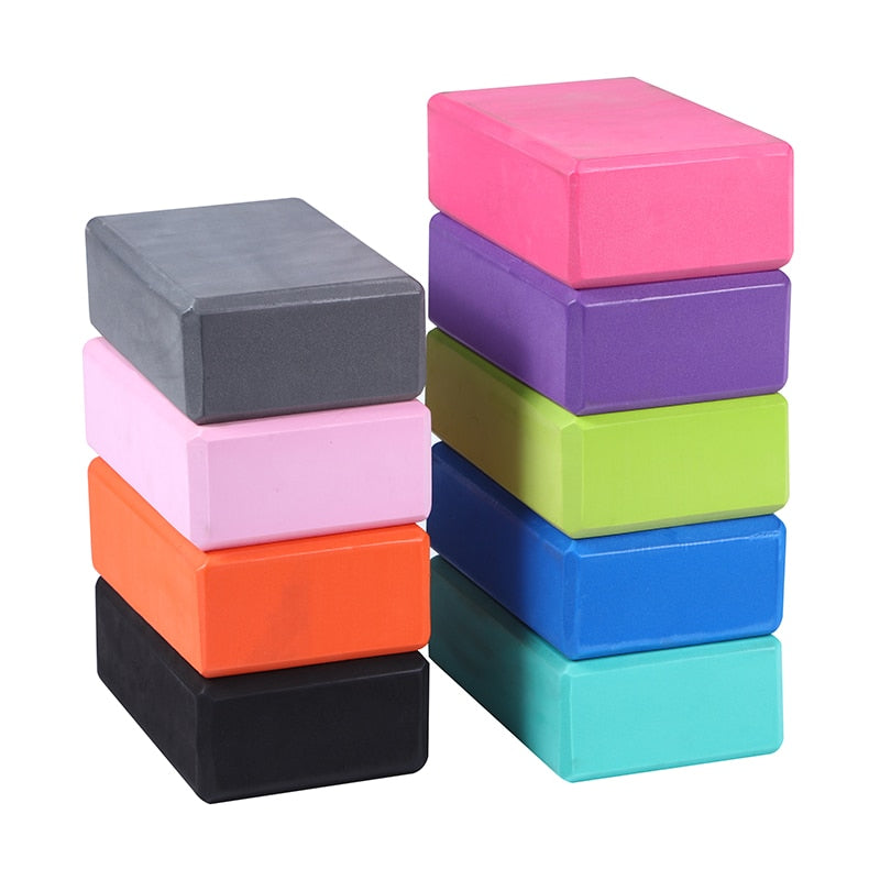 EVA Gym Blocks Foam Brick Training Exercise Fitness Set Tool Yoga Bolster Pillow Cushion Stretching Body Shaping yoga blocks