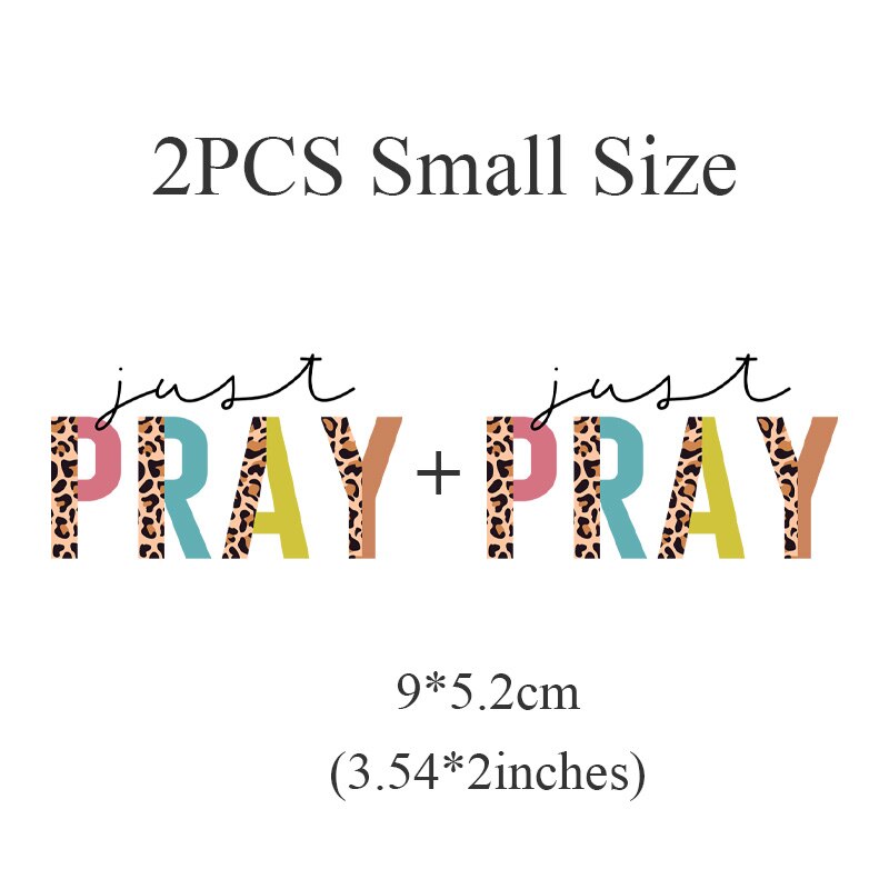 Jesus Letter Patches On Clothes DIY Washable Decals T-Shirt Thermo Adhesive Stickers Fashion Lady Iron-On Transfer For Clothing