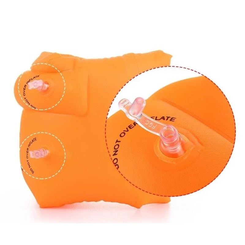 New 1Pair Swimming Inflatable Arm Rings For Adult Kids Portable Floating Circle Sleeves Pool Buoy Armbands Swimming Equipment