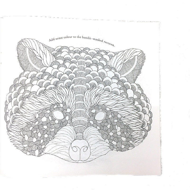 24 Pages Animal Kingdom Coloring Book for Adult Child Relieve Stress Kill Time Painting Drawing Art Book Graffiti Colouring Book