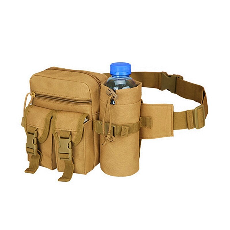 JSJM Tactical Belt Bag Outdoor Sports Hunting Mountaineering Camping Fanny Pack Military Combat Pockets Hiking Water Bottle Bag