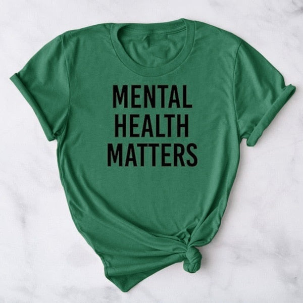 Mental Health Matters Letter Print Women T Shirt Short Sleeve O Neck Loose Women Tshirt Ladies Fashion Tee Shirt Tops Clothes