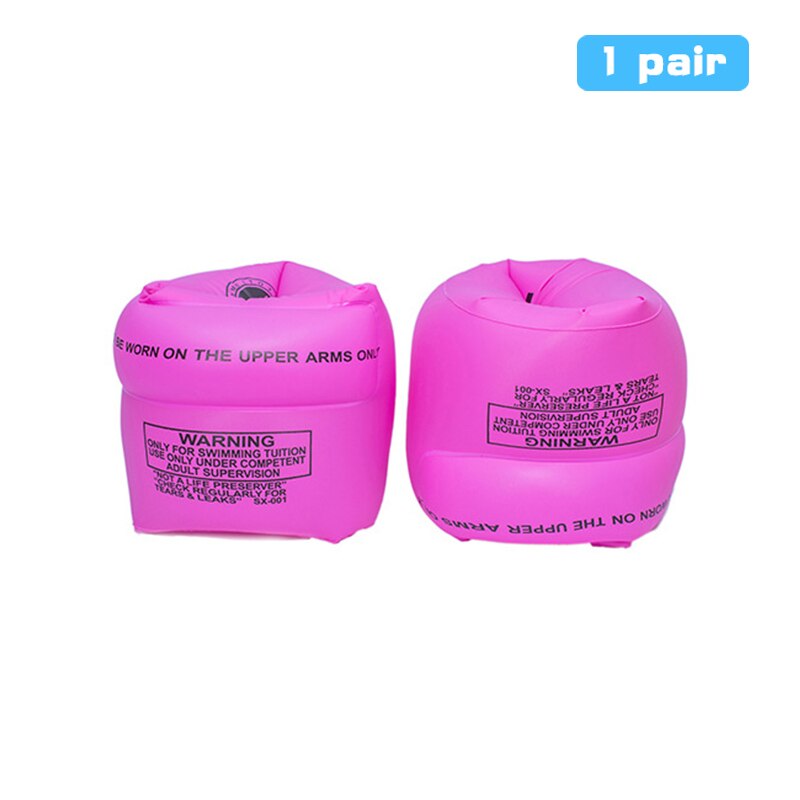 New 1Pair Swimming Inflatable Arm Rings For Adult Kids Portable Floating Circle Sleeves Pool Buoy Armbands Swimming Equipment