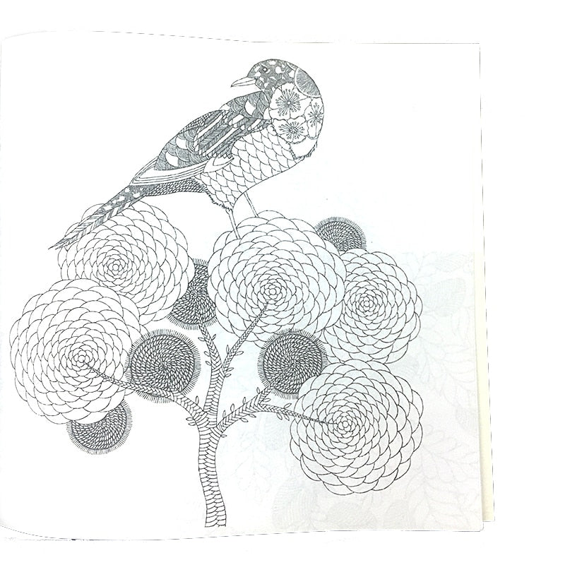 24 Pages Animal Kingdom Coloring Book for Adult Child Relieve Stress Kill Time Painting Drawing Art Book Graffiti Colouring Book