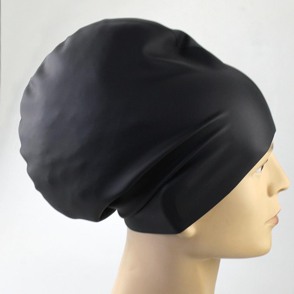 New 2022 Protect Ears Long Hair Sports Swim High Elasticity Silicone Swimming Waterproof Swim Hat for Long Hair