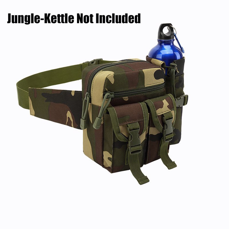 JSJM Tactical Belt Bag Outdoor Sports Hunting Mountaineering Camping Fanny Pack Military Combat Pockets Hiking Water Bottle Bag