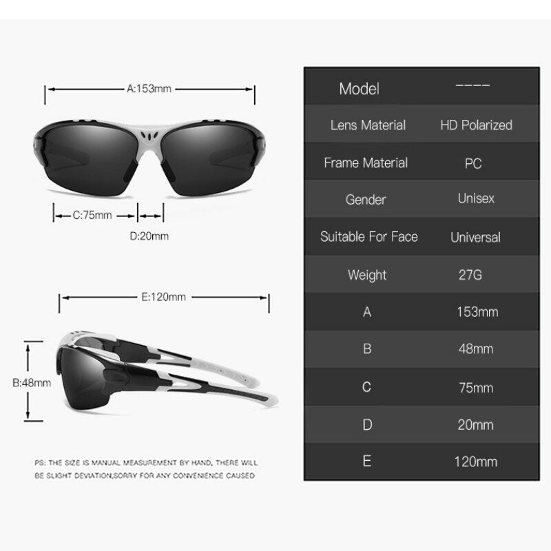 JSJM 2022 New Fashion Polarized Sunglasses Men Cycling Fishing Glasses Outdoor Sports UV400 Protection Sun Glasses Eyewear Male