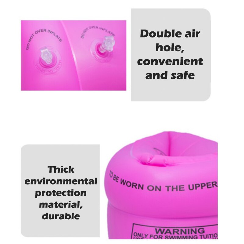 New 1Pair Swimming Inflatable Arm Rings For Adult Kids Portable Floating Circle Sleeves Pool Buoy Armbands Swimming Equipment