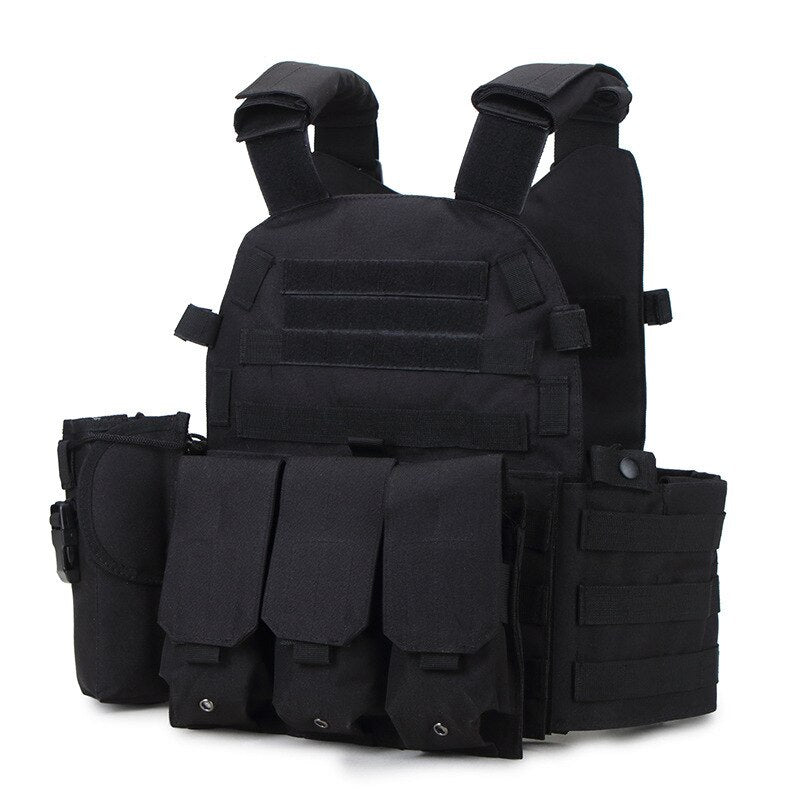 JSJM New Tactical Vest Men 600D Encrypted Nylon Hunting Vest Outdoor Hunting Protective Vest CS Paintball Shooting Military Vest
