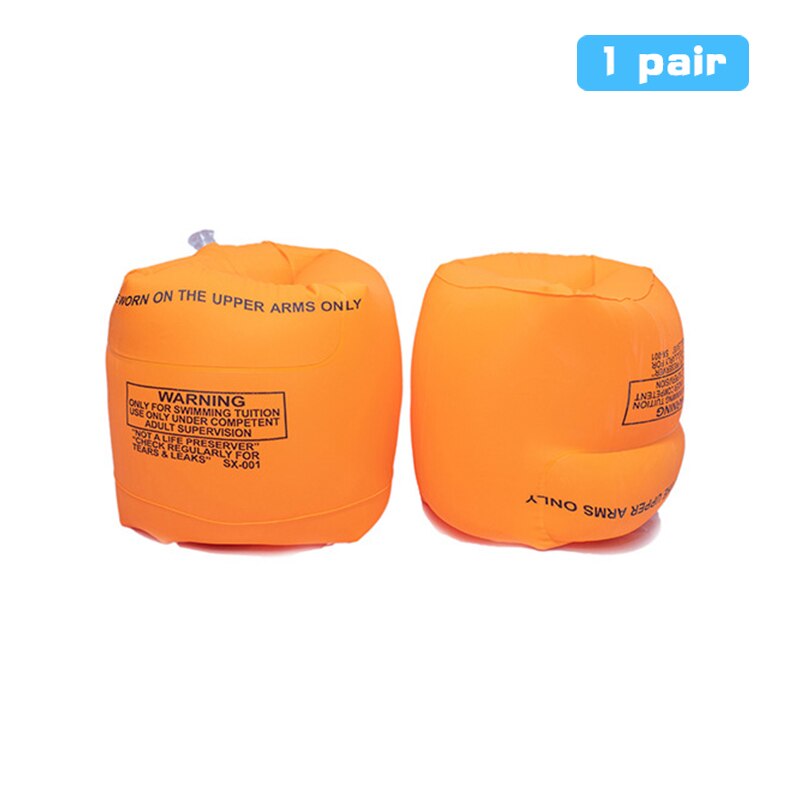New 1Pair Swimming Inflatable Arm Rings For Adult Kids Portable Floating Circle Sleeves Pool Buoy Armbands Swimming Equipment