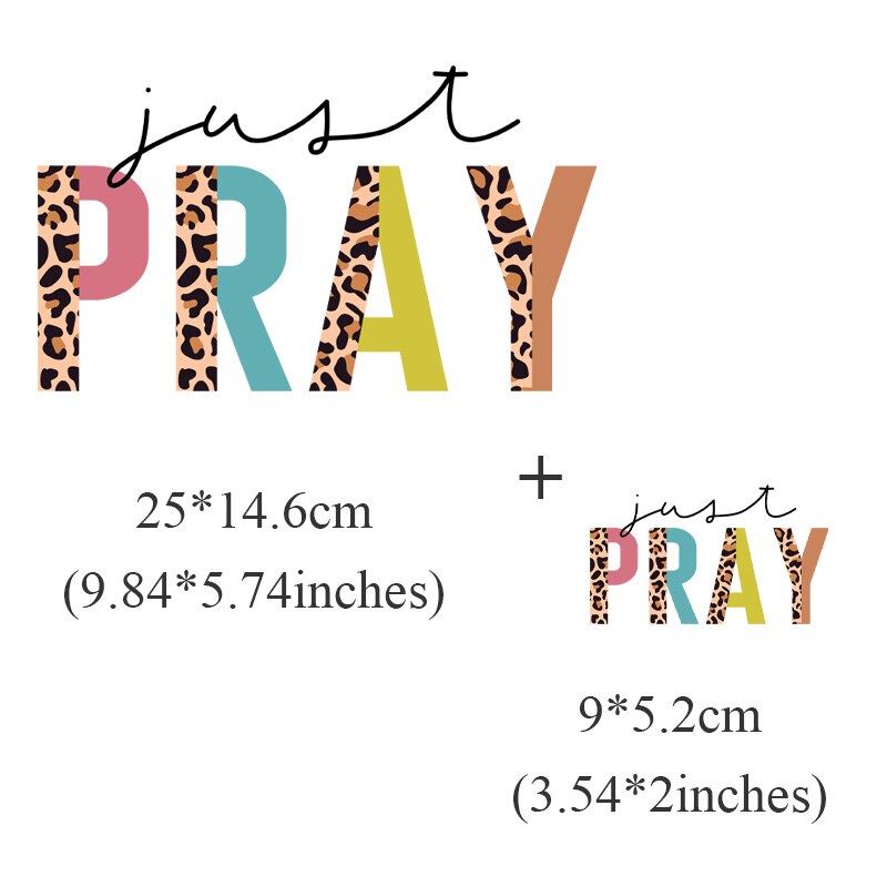 Jesus Letter Patches On Clothes DIY Washable Decals T-Shirt Thermo Adhesive Stickers Fashion Lady Iron-On Transfer For Clothing