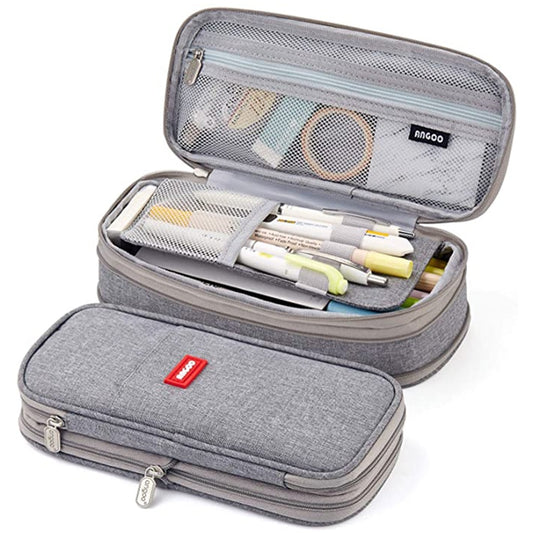 Pencil Case 9 Colors Foldable Large Capacity Waterproof Pencil Bag Kawaii Stationery for Student Office School Supplies