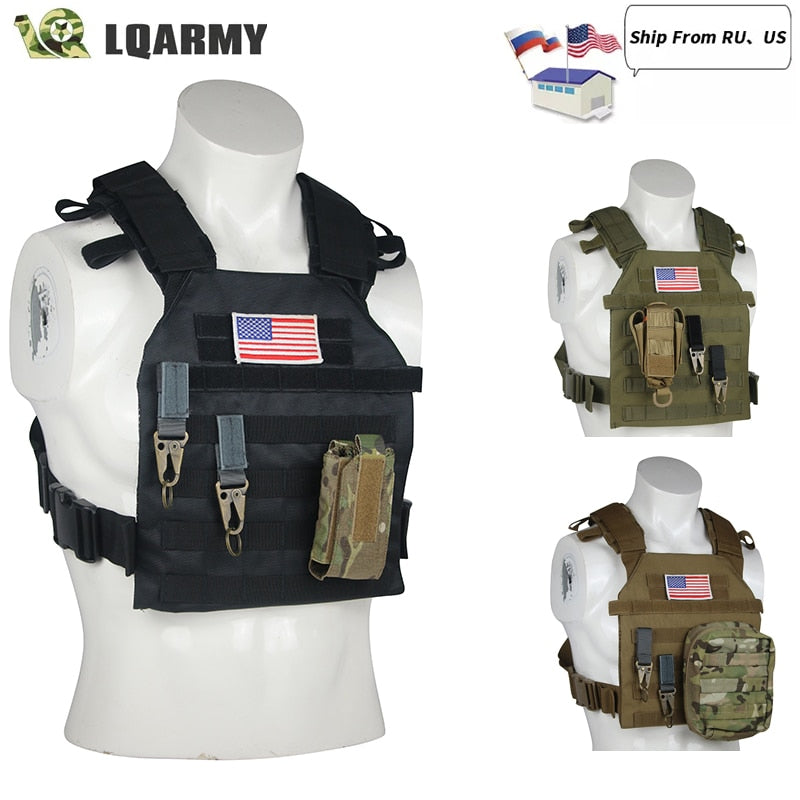Military Tactical Vest Airsoft  Hunting Vests Molle Plate Carrier Vest Outdoor CS Protective Training Vest Military Equipment